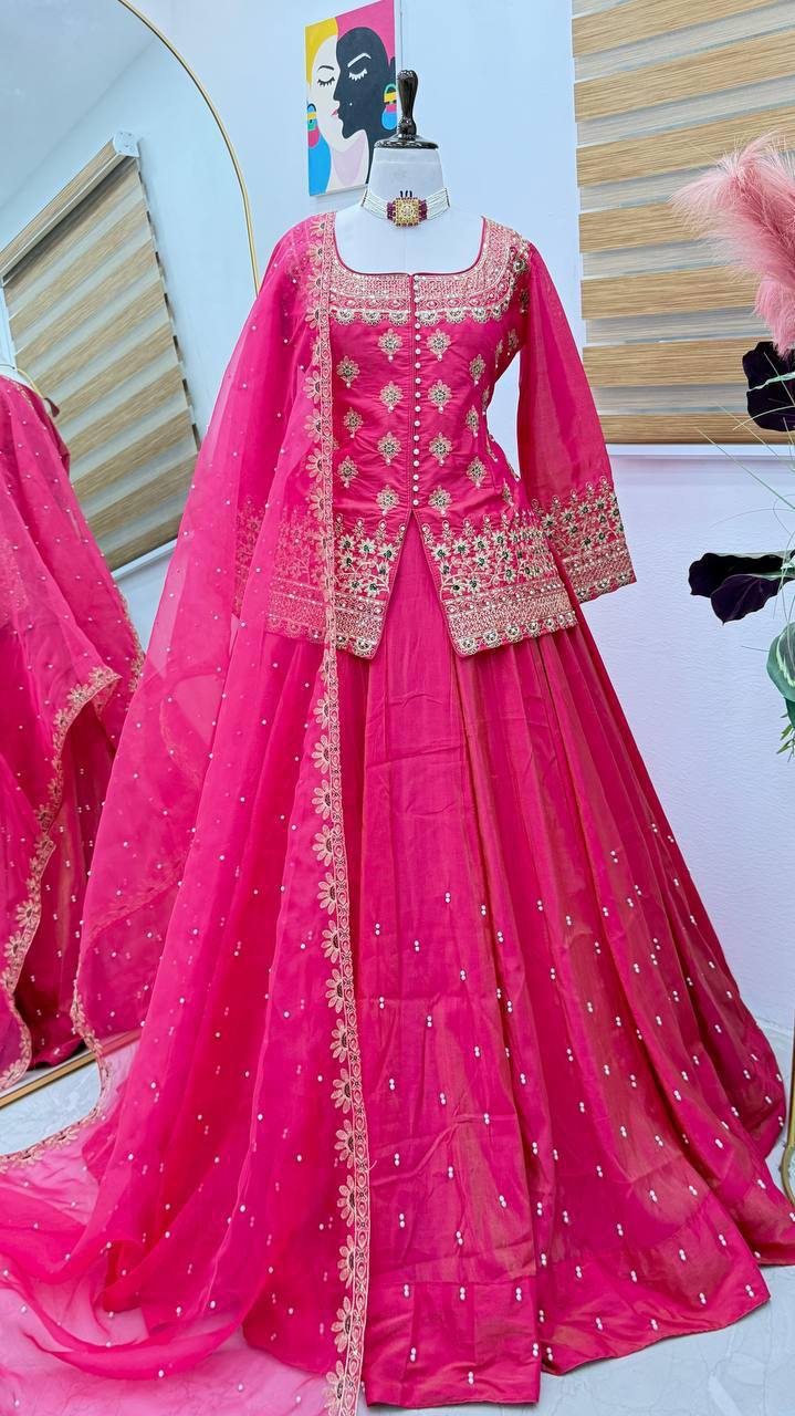 New Designer Party Top Lehenga & Dupatta Set