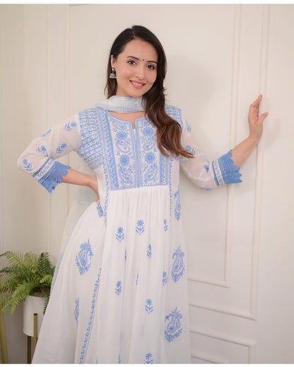 "Beautiful Chikankari Embroidery Suit"