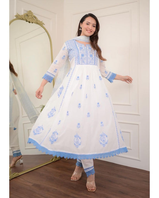 "Beautiful Chikankari Embroidery Suit"