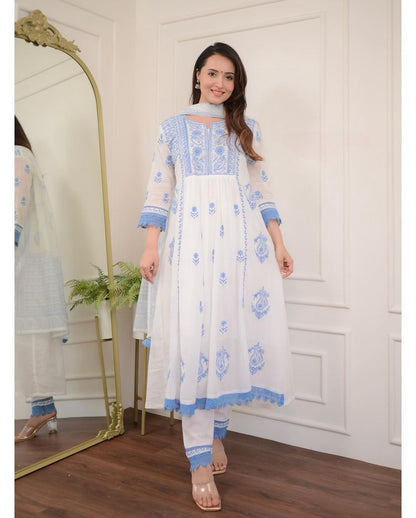 "Beautiful Chikankari Embroidery Suit"