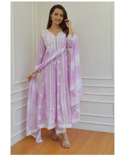 Chikankari Cotton Kurta Set with Dupatta