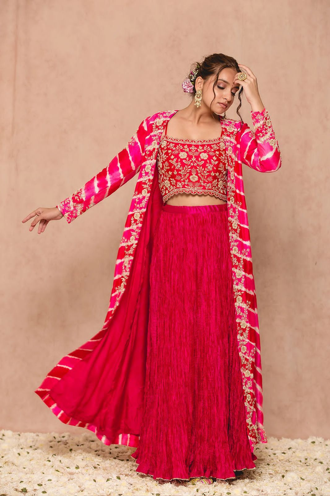 New Super Trending Party Wear Shrug lahenga