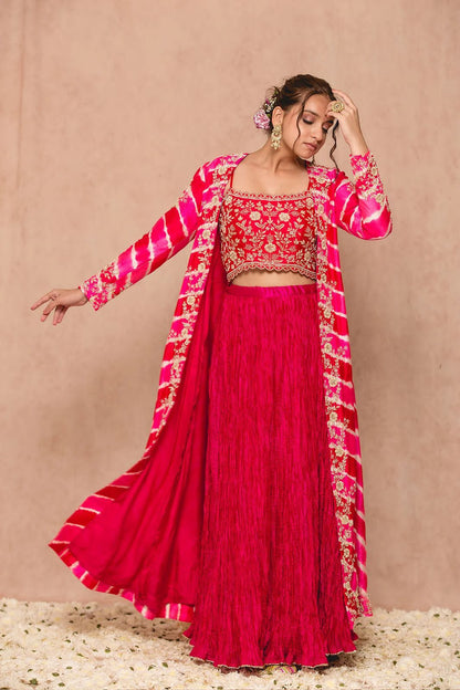 New Super Trending Party Wear Shrug lahenga