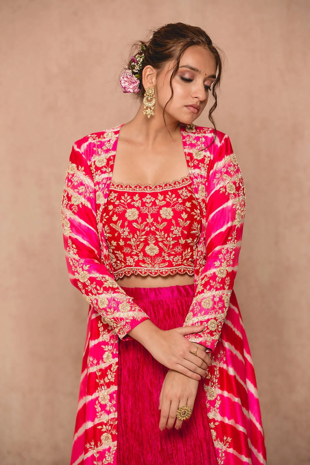 New Super Trending Party Wear Shrug lahenga