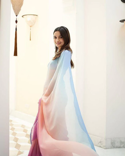 Ready To Wear Alia Bhatt Inspired Graceful Elegance Saree