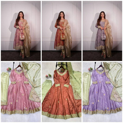 Designer Embroidery Anarkali Set